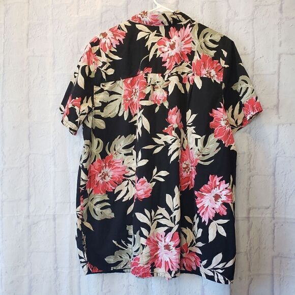 VICTORIA JONES Sequin Embellished Floral Button-down Shirt Vintage - Picture 5 of 6